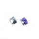 Náušnice Swarovski elements kocky 6 mm fialové HELIOTROPE – napichovačky