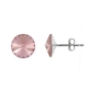 Náušnice swarovski elements Rivoli 6 mm ružové LIGHT ROSE – napichovačky