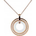 DN077 - náhrdelník oceľ a keramika