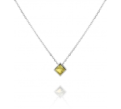 SN048 - náhrdelník AG 925/1000 - žltá