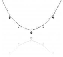 Strieborný náhrdelník so zirkónmi SN089, AG 925/1000