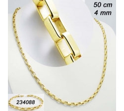 Zlatý oceľový náhrdelník AN 50cm - 50 23408950