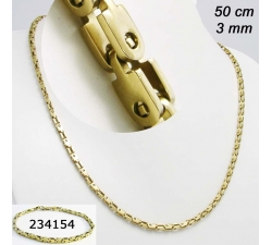 Zlatý oceľový náhrdelník AN 50cm - 50 23415650