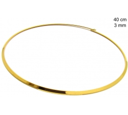 Zlatý oceľový náhrdelník - 40 23978940